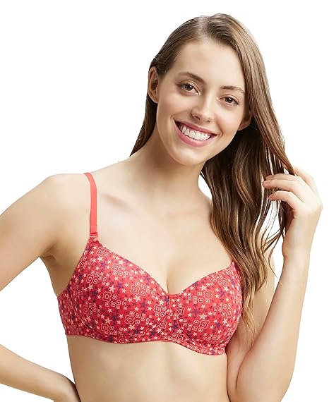 Jockey Women’s Cotton Non-Wired Padded Wirefree Bra – Comfortable Everyday Fit